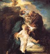 Jean antoine Watteau The rest in the flight to Egypt china oil painting reproduction